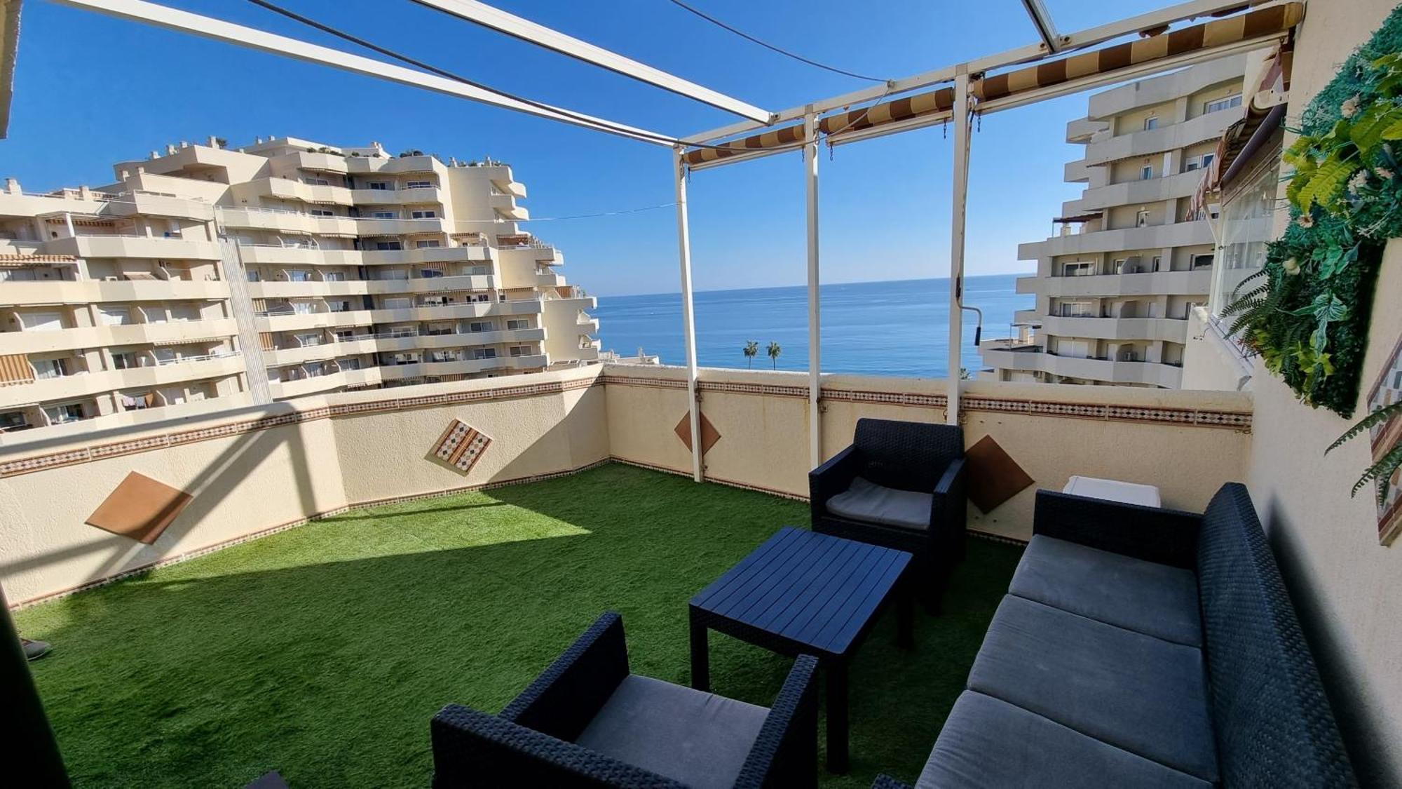 Benalbeach. Espectacular Terraza, Vistas Al Mar. Benalmadena Ngoại thất bức ảnh